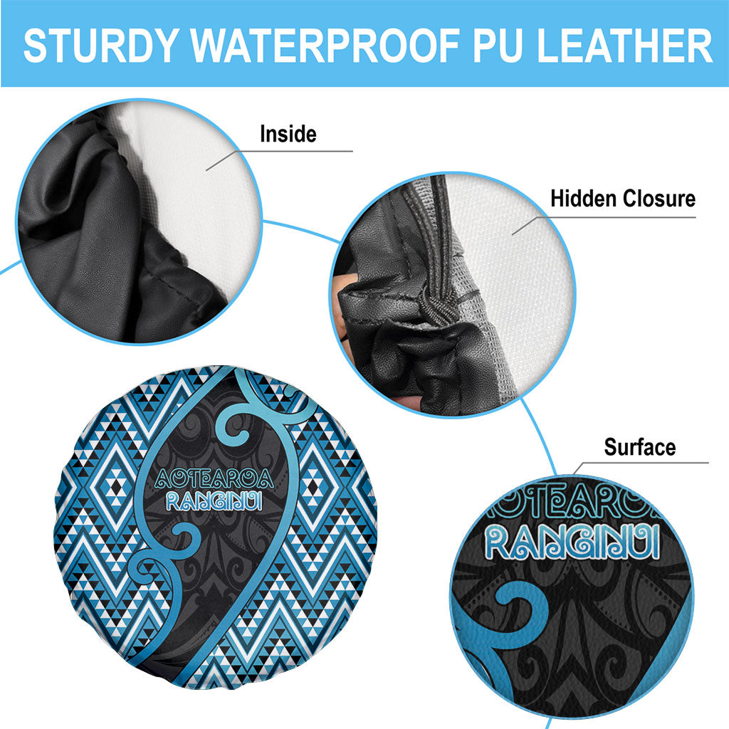 Aotearoa Atua Ranginui Spare Tire Cover Maori Sky Father Koru Patterns DT05 - Polynesian Pride