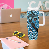 Custom Aotearoa Atua Ranginui Tumbler With Handle Maori Sky Father Koru Patterns DT05 - Polynesian Pride
