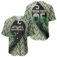 Custom Aotearoa Atua Papatuanuku Baseball Jersey Earth Mother Father Koru Patterns DT05 - Polynesian Pride