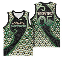 Custom Aotearoa Atua Papatuanuku Basketball Jersey Earth Mother Father Koru Patterns DT05 - Polynesian Pride