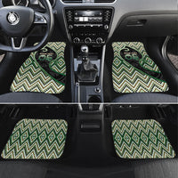 Custom Aotearoa Atua Papatuanuku Car Mats Earth Mother Father Koru Patterns DT05 Set 4pcs Green - Polynesian Pride