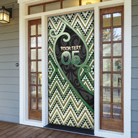 Custom Aotearoa Atua Papatuanuku Door Cover Earth Mother Father Koru Patterns DT05 - Polynesian Pride