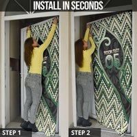 Custom Aotearoa Atua Papatuanuku Door Cover Earth Mother Father Koru Patterns DT05 - Polynesian Pride