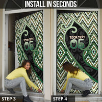 Custom Aotearoa Atua Papatuanuku Door Cover Earth Mother Father Koru Patterns DT05 - Polynesian Pride