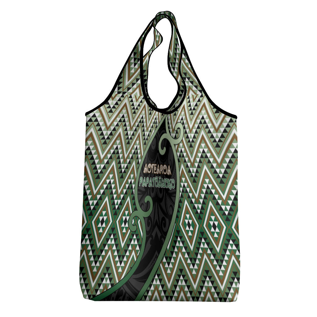Aotearoa Atua Papatuanuku Grocery Bag Earth Mother Father Koru Patterns DT05 - Polynesian Pride