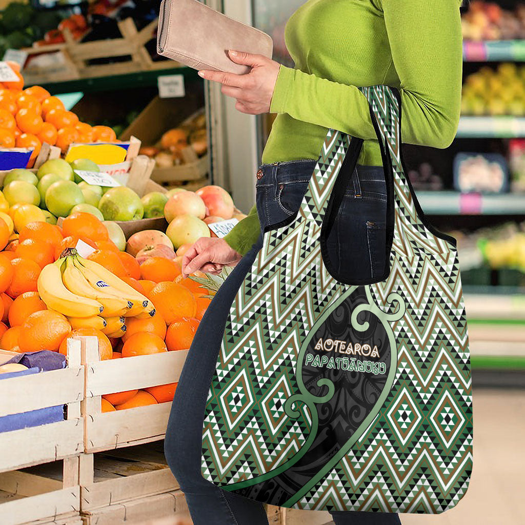 Aotearoa Atua Papatuanuku Grocery Bag Earth Mother Father Koru Patterns DT05 - Polynesian Pride