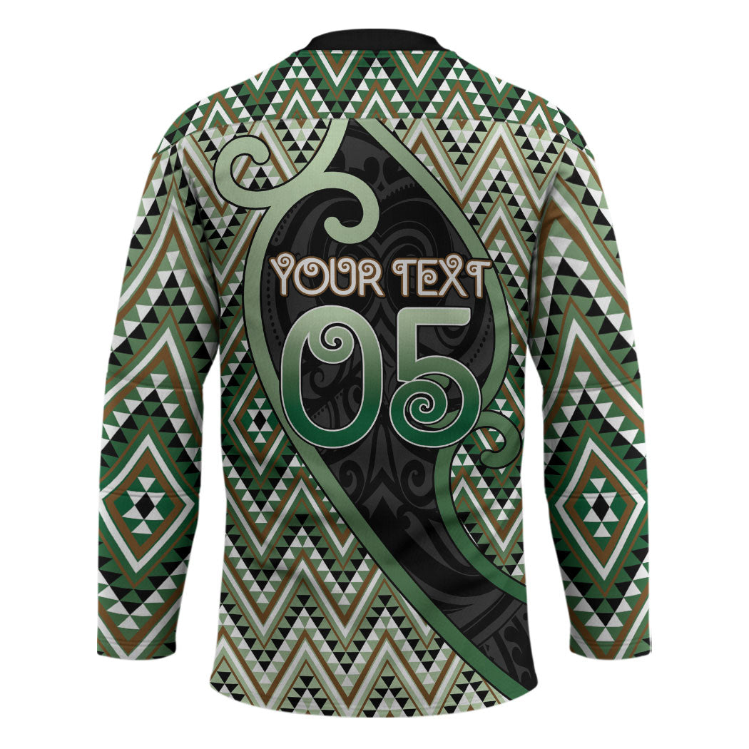 Custom Aotearoa Atua Papatuanuku Hockey Jersey Earth Mother Father Koru Patterns DT05 - Polynesian Pride