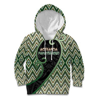 Custom Aotearoa Atua Papatuanuku Kid Hoodie Earth Mother Father Koru Patterns DT05 Hoodie Green - Polynesian Pride