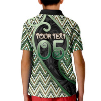 Custom Aotearoa Atua Papatuanuku Kid Polo Shirt Earth Mother Father Koru Patterns DT05 - Polynesian Pride