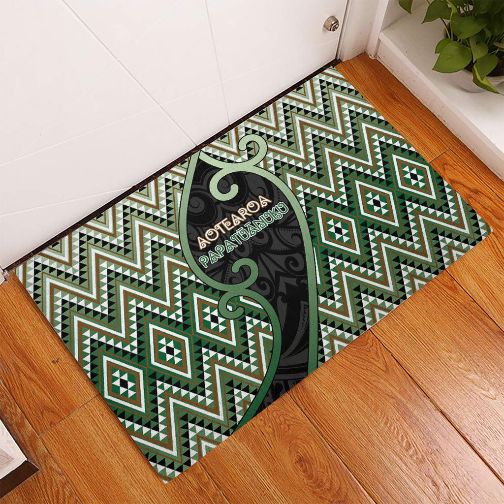 Aotearoa Atua Papatuanuku Rubber Doormat Earth Mother Father Koru Patterns DT05 - Polynesian Pride