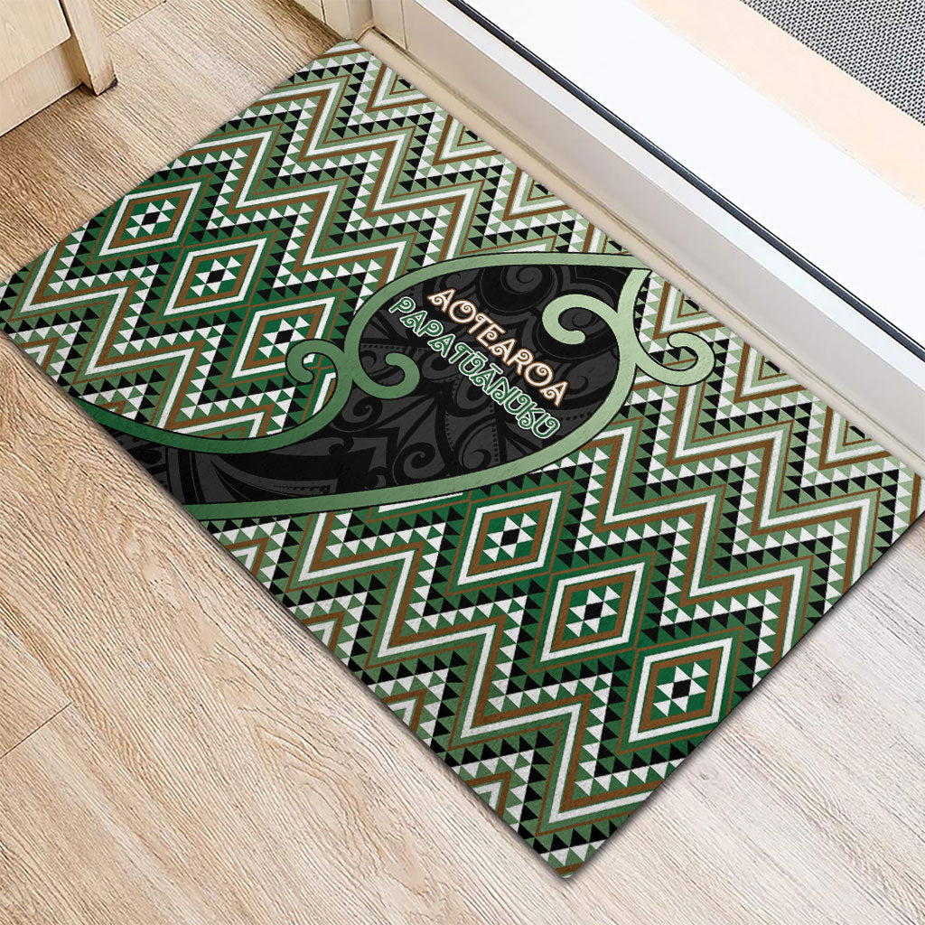 Aotearoa Atua Papatuanuku Rubber Doormat Earth Mother Father Koru Patterns DT05 - Polynesian Pride