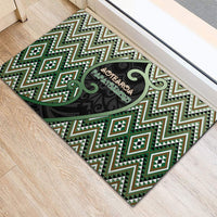 Aotearoa Atua Papatuanuku Rubber Doormat Earth Mother Father Koru Patterns DT05 - Polynesian Pride