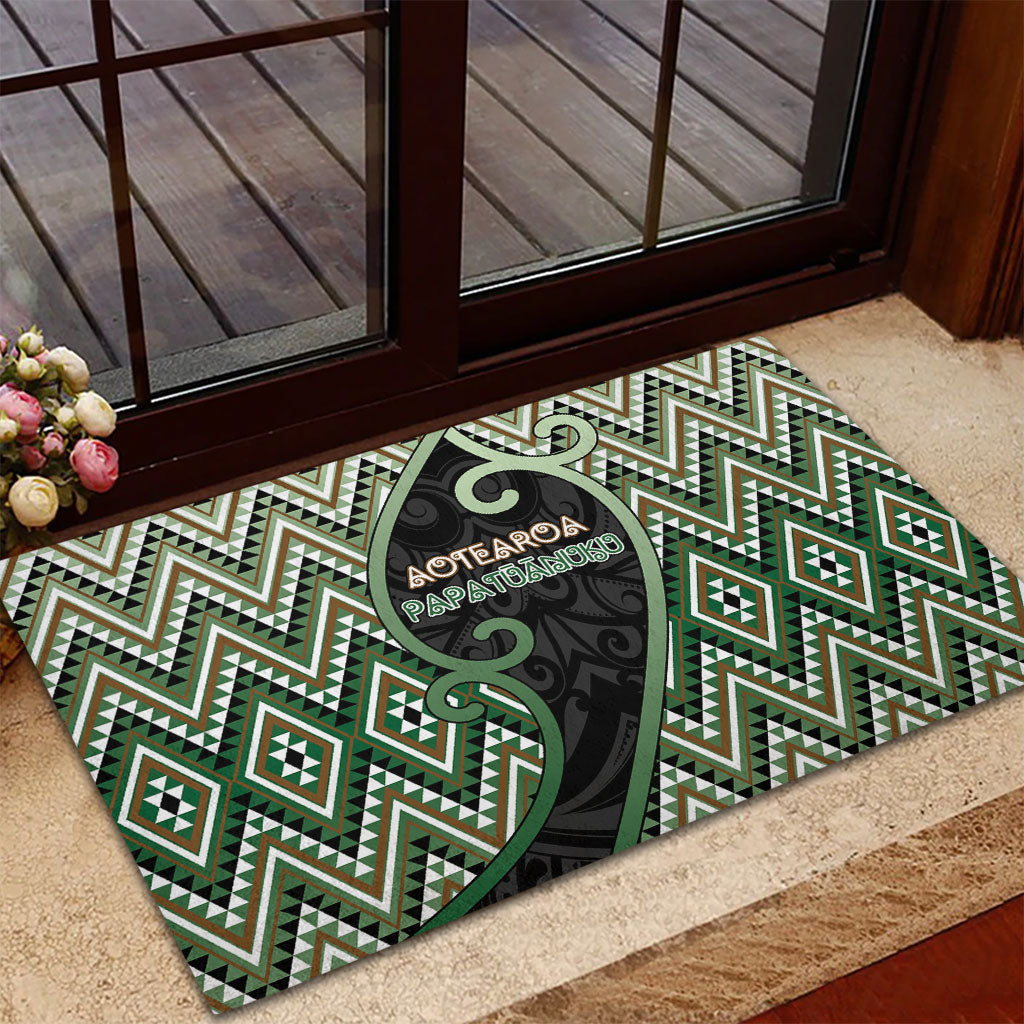 Aotearoa Atua Papatuanuku Rubber Doormat Earth Mother Father Koru Patterns DT05 - Polynesian Pride