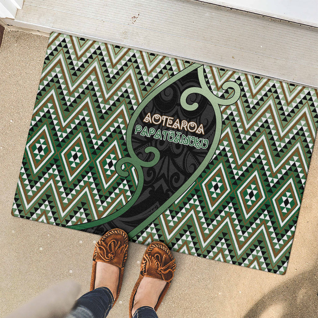 Aotearoa Atua Papatuanuku Rubber Doormat Earth Mother Father Koru Patterns DT05 - Polynesian Pride