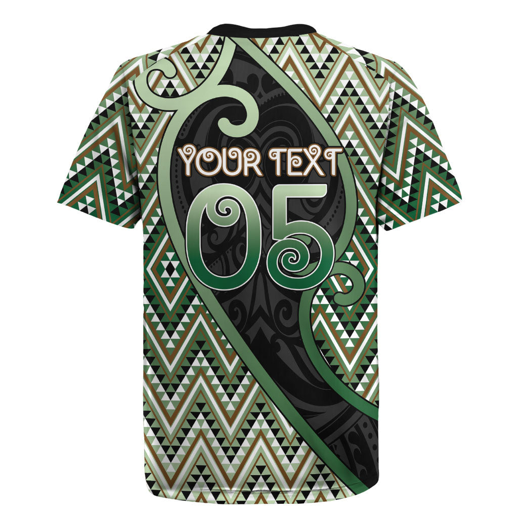 Custom Aotearoa Atua Papatuanuku Rugby Jersey Earth Mother Father Koru Patterns DT05 - Polynesian Pride