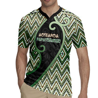 Custom Aotearoa Atua Papatuanuku Rugby Jersey Earth Mother Father Koru Patterns DT05 - Polynesian Pride