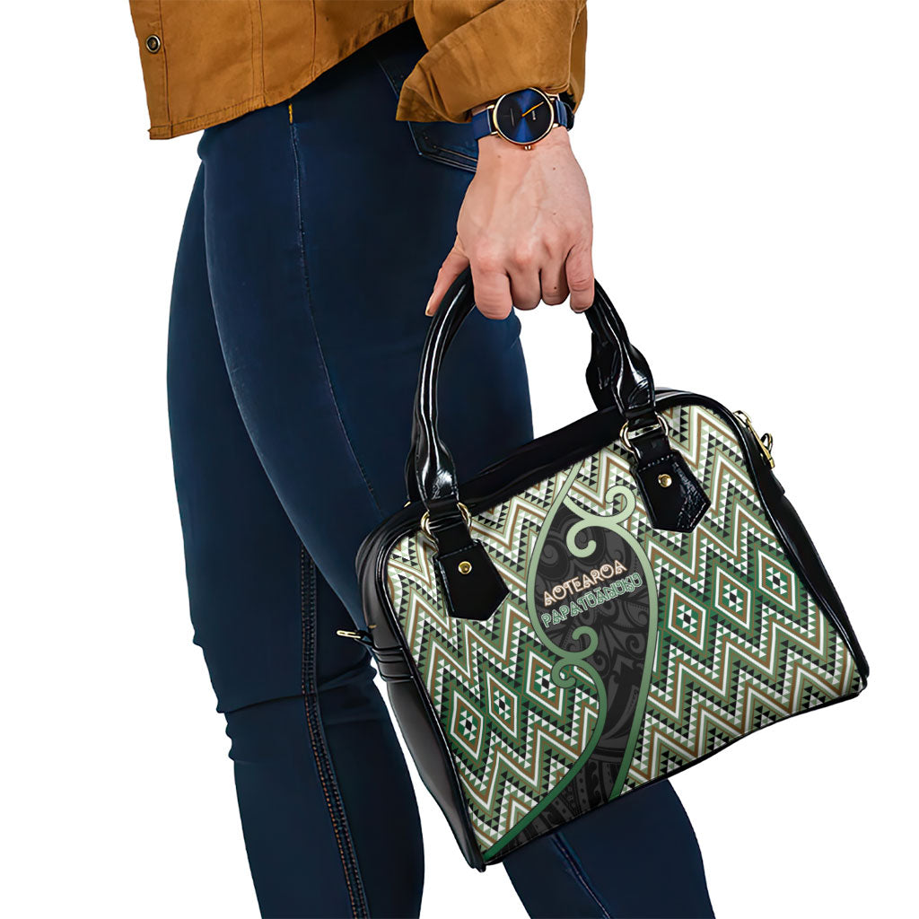 Aotearoa Atua Papatuanuku Shoulder Handbag Earth Mother Father Koru Patterns DT05 - Polynesian Pride