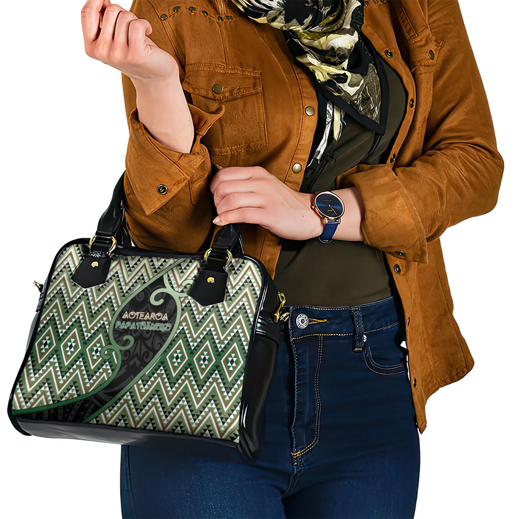 Aotearoa Atua Papatuanuku Shoulder Handbag Earth Mother Father Koru Patterns DT05 - Polynesian Pride