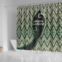 Aotearoa Atua Papatuanuku Shower Curtain Earth Mother Father Koru Patterns DT05 - Polynesian Pride