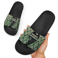 Aotearoa Atua Papatuanuku Slide Sandals Earth Mother Father Koru Patterns DT05 - Polynesian Pride
