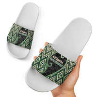 Aotearoa Atua Papatuanuku Slide Sandals Earth Mother Father Koru Patterns DT05 - Polynesian Pride