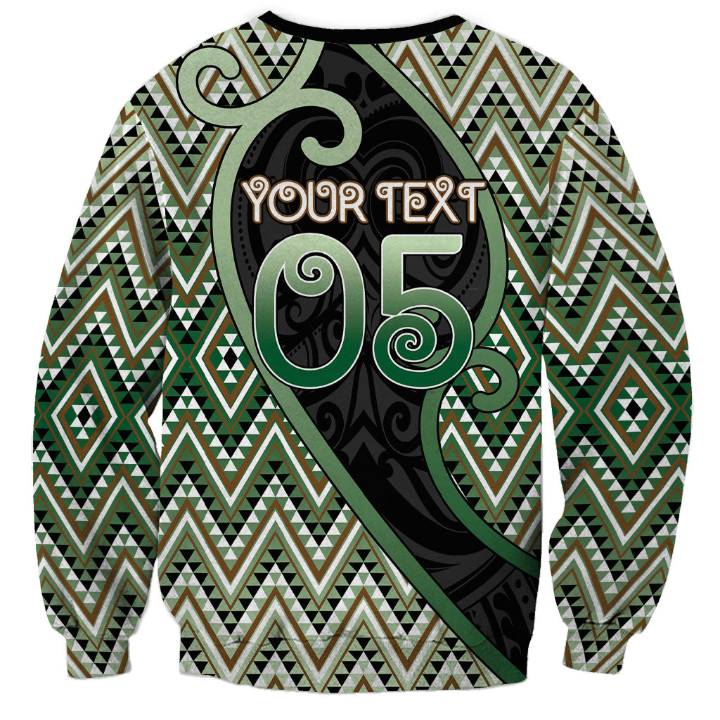 Custom Aotearoa Atua Papatuanuku Sweatshirt Earth Mother Father Koru Patterns DT05 - Polynesian Pride