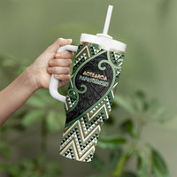 Custom Aotearoa Atua Papatuanuku Tumbler With Handle Earth Mother Father Koru Patterns DT05 - Polynesian Pride
