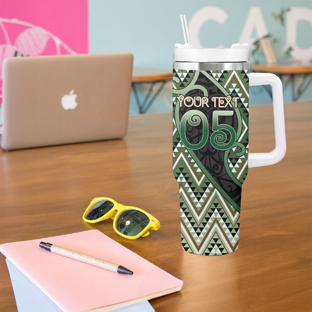 Custom Aotearoa Atua Papatuanuku Tumbler With Handle Earth Mother Father Koru Patterns DT05 - Polynesian Pride