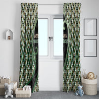 Aotearoa Atua Papatuanuku Window Curtain Earth Mother Father Koru Patterns DT05 - Polynesian Pride