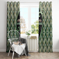 Aotearoa Atua Papatuanuku Window Curtain Earth Mother Father Koru Patterns DT05 - Polynesian Pride