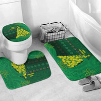 Cook Islands Christmas Bathroom Set Seashell Xmas Tree Tribal Waves - Polynesian Pride