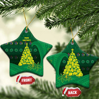 Cook Islands Christmas Ceramic Ornament Seashell Xmas Tree Tribal Waves - Polynesian Pride