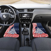 Wallis And Futuna Christmas Car Mats Seashell Xmas Tree Tribal Waves - Polynesian Pride