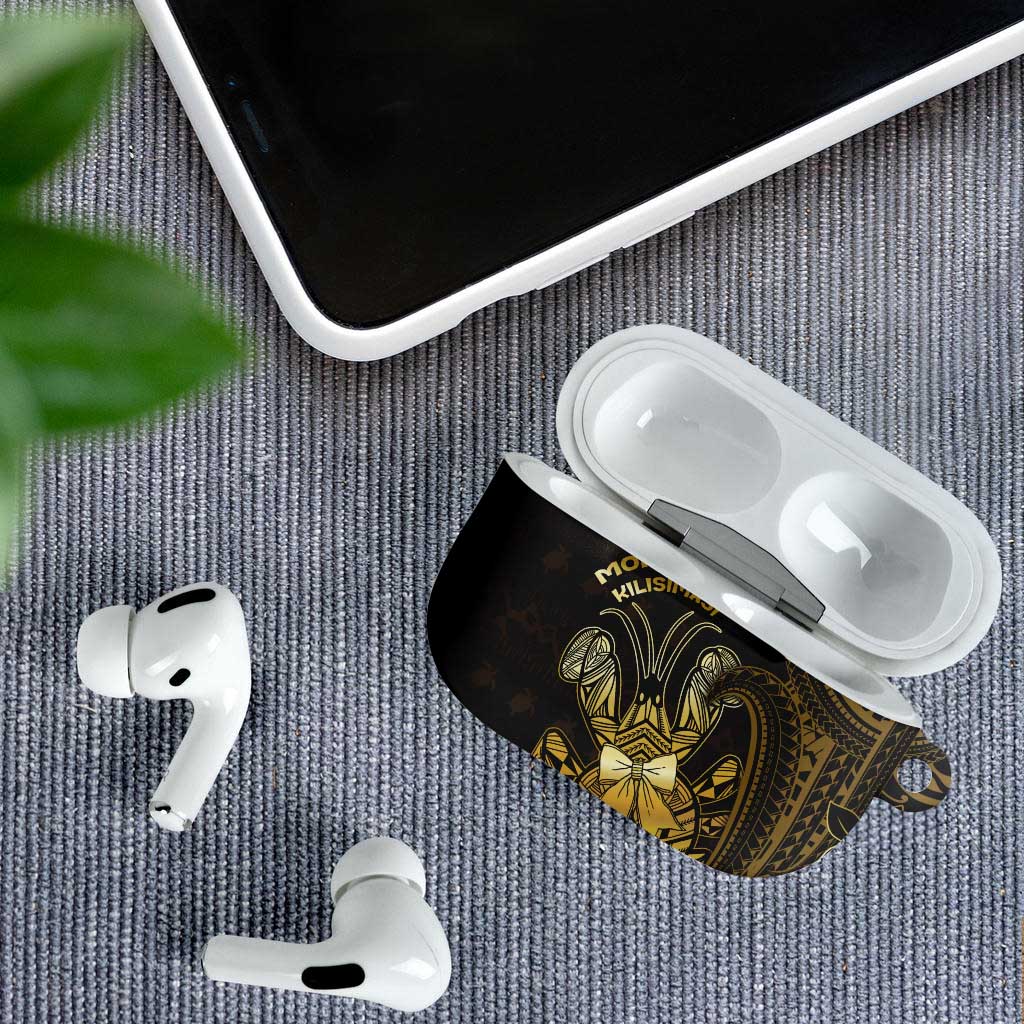 Niue Christmas AirPods Case Niuean Crab Xmas Tribal Waves - undefined