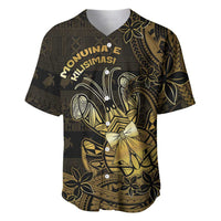 Niue Christmas Baseball Jersey Niuean Crab Xmas Tribal Waves - Polynesian Pride