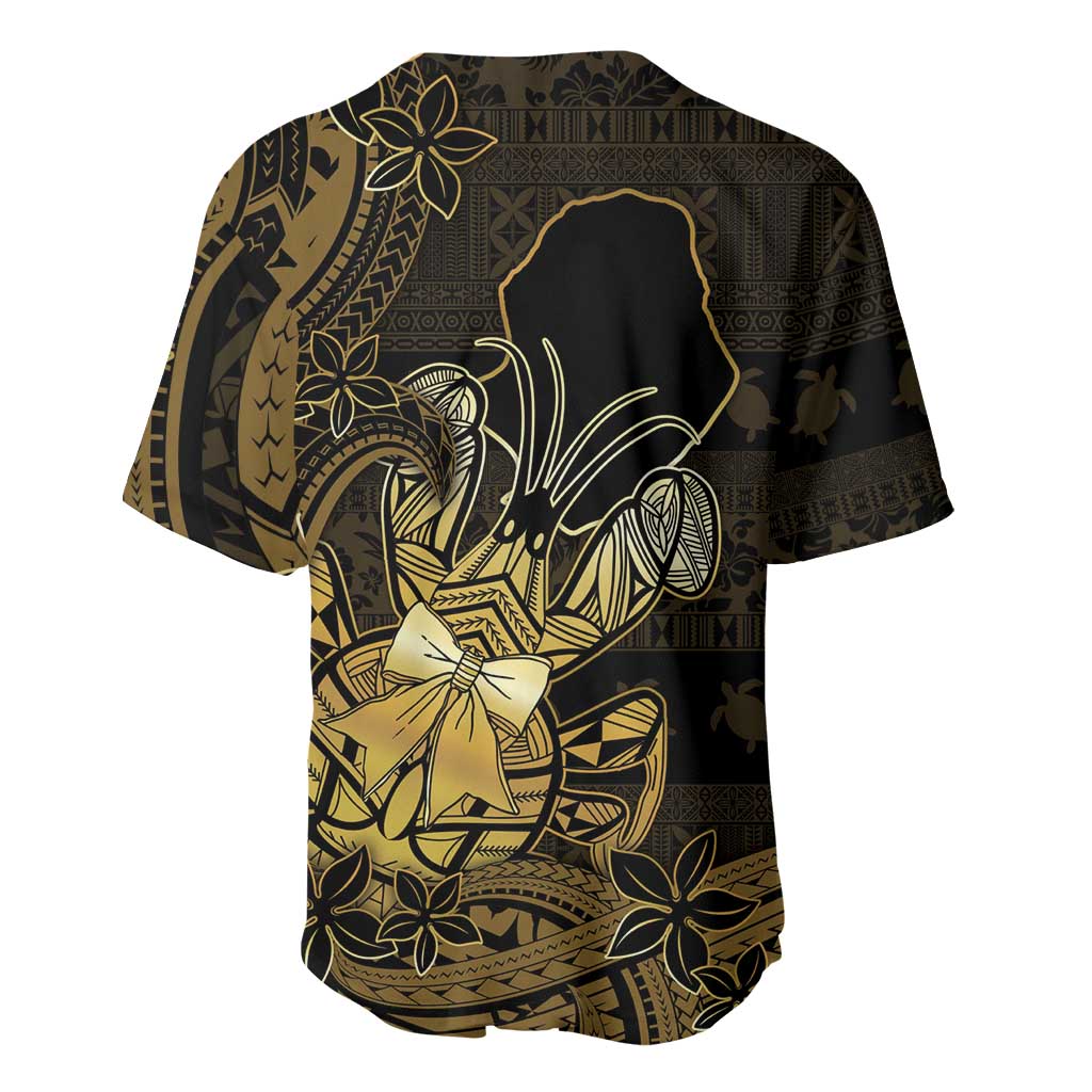 Niue Christmas Baseball Jersey Niuean Crab Xmas Tribal Waves - Polynesian Pride
