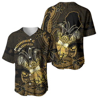 Niue Christmas Baseball Jersey Niuean Crab Xmas Tribal Waves - Polynesian Pride