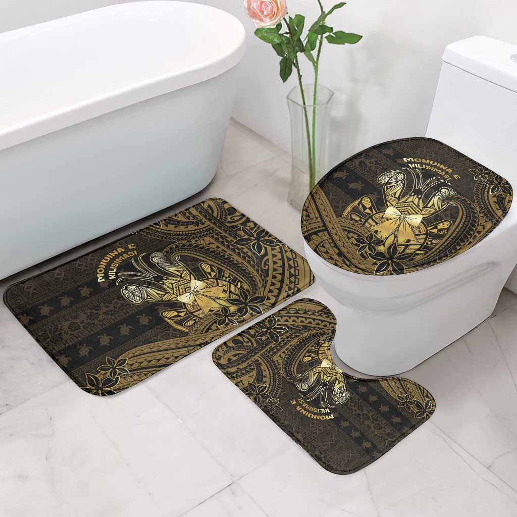 Niue Christmas Bathroom Set Niuean Crab Xmas Tribal Waves - Polynesian Pride