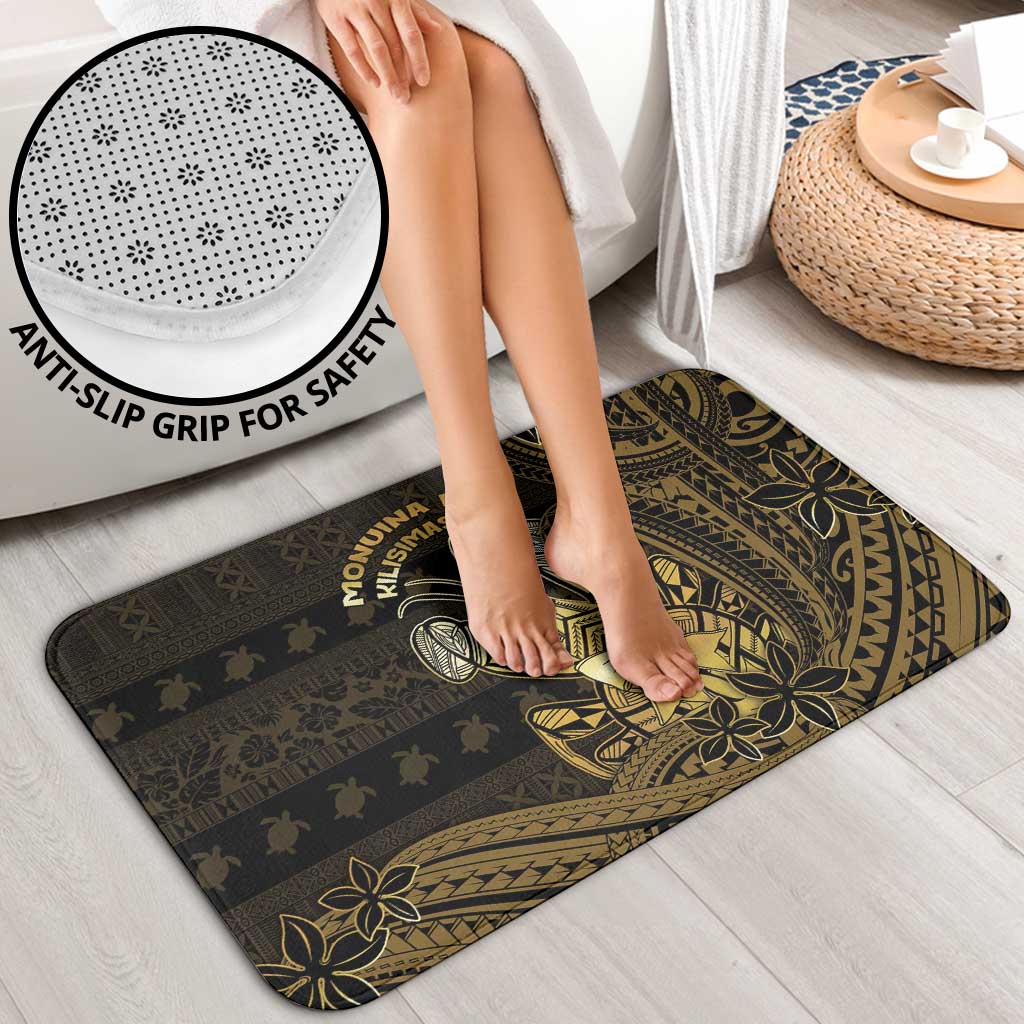 Niue Christmas Bathroom Set Niuean Crab Xmas Tribal Waves - Polynesian Pride