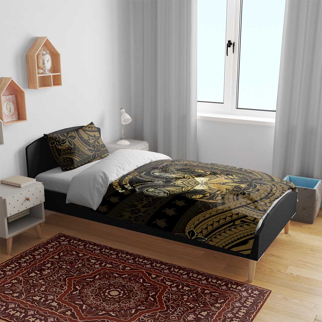 Niue Christmas Bedding Set Niuean Crab Xmas Tribal Waves - Polynesian Pride