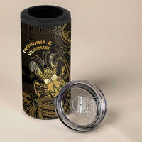 Niue Christmas 4 in 1 Can Cooler Tumbler Niuean Crab Xmas Tribal Waves - Polynesian Pride