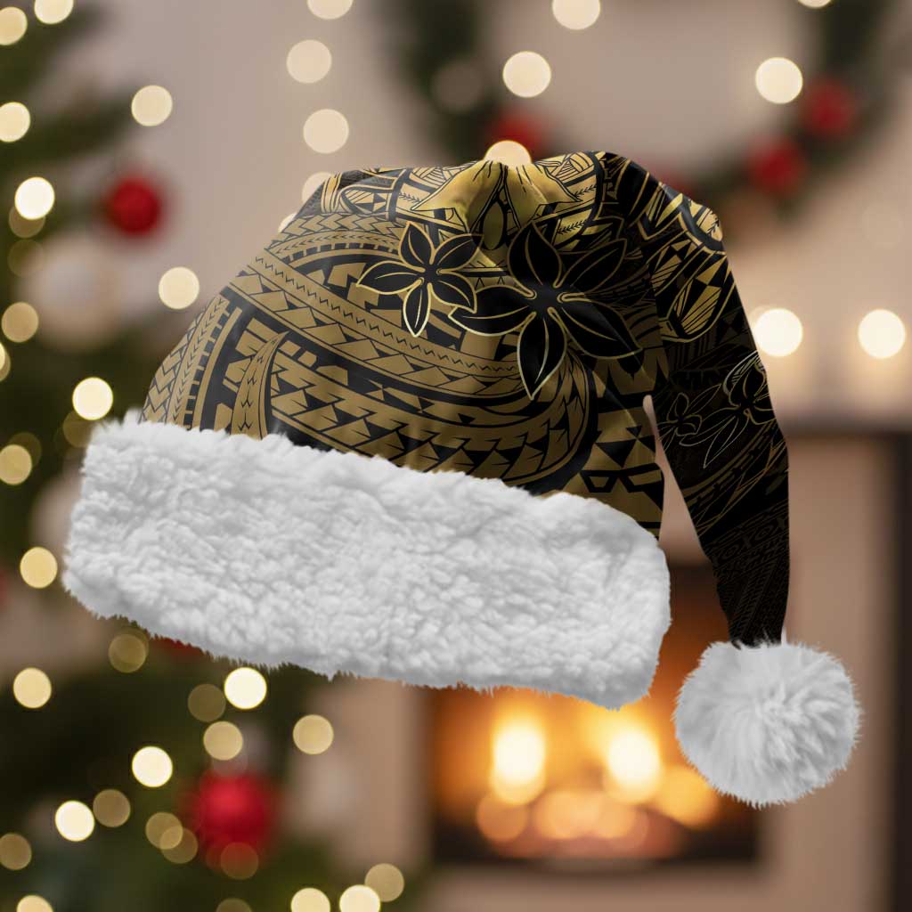 Niue Christmas Santa Hat Niuean Crab Xmas Tribal Waves - Polynesian Pride
