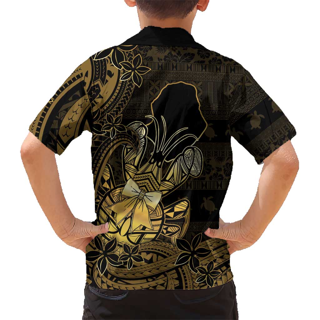 Niue Christmas Family Matching Tank Maxi Dress and Hawaiian Shirt Niuean Crab Xmas Tribal Waves DT05 - Polynesian Pride