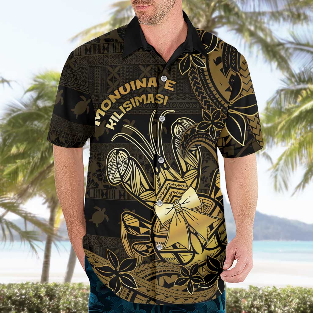 Niue Christmas Hawaiian Shirt Niuean Crab Xmas Tribal Waves - Polynesian Pride