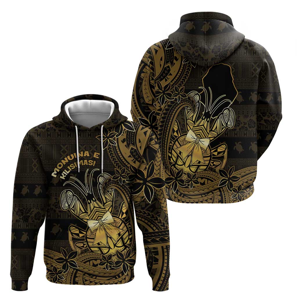 Niue Christmas Hoodie Niuean Crab Xmas Tribal Waves - Polynesian Pride