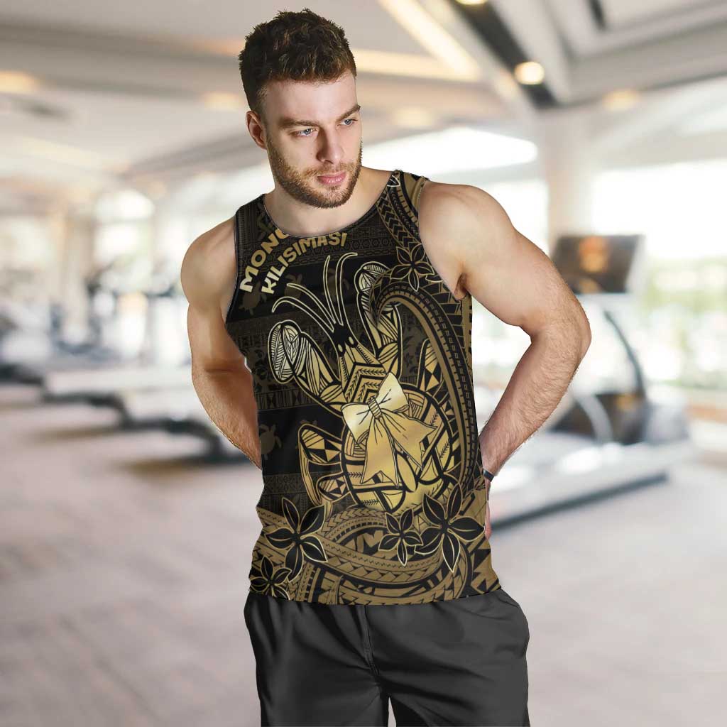 Niue Christmas Men Tank Top Niuean Crab Xmas Tribal Waves - Polynesian Pride