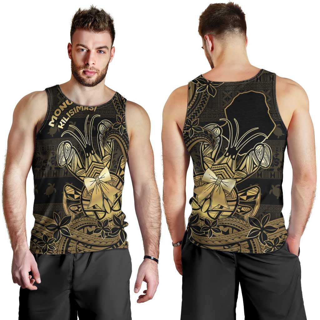 Niue Christmas Men Tank Top Niuean Crab Xmas Tribal Waves - Polynesian Pride