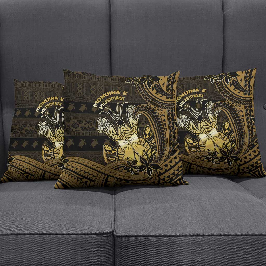 Niue Christmas Pillow Cover Niuean Crab Xmas Tribal Waves DT05 - Polynesian Pride