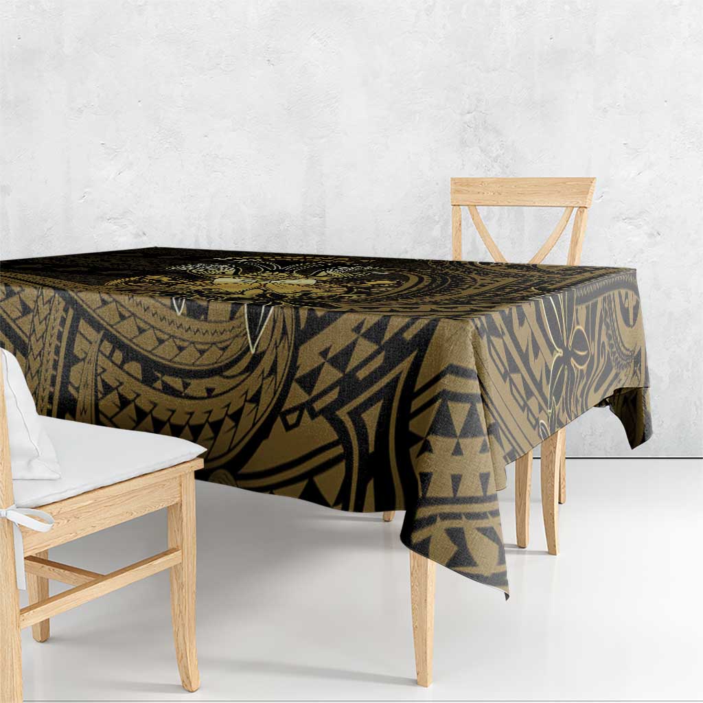 Niue Christmas Tablecloth Niuean Crab Xmas Tribal Waves - Polynesian Pride