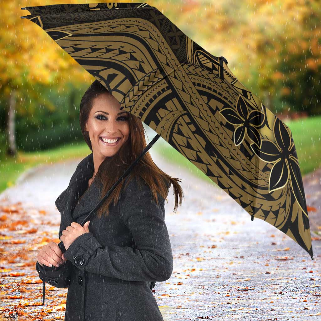 Niue Christmas Umbrella Niuean Crab Xmas Tribal Waves - Polynesian Pride
